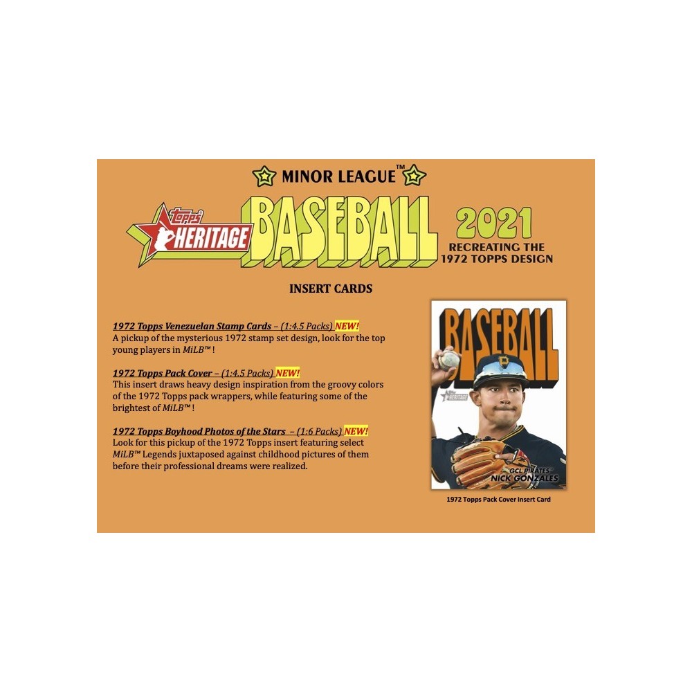 2021 Topps Heritage Minor League Baseball Hobby Box | Steel