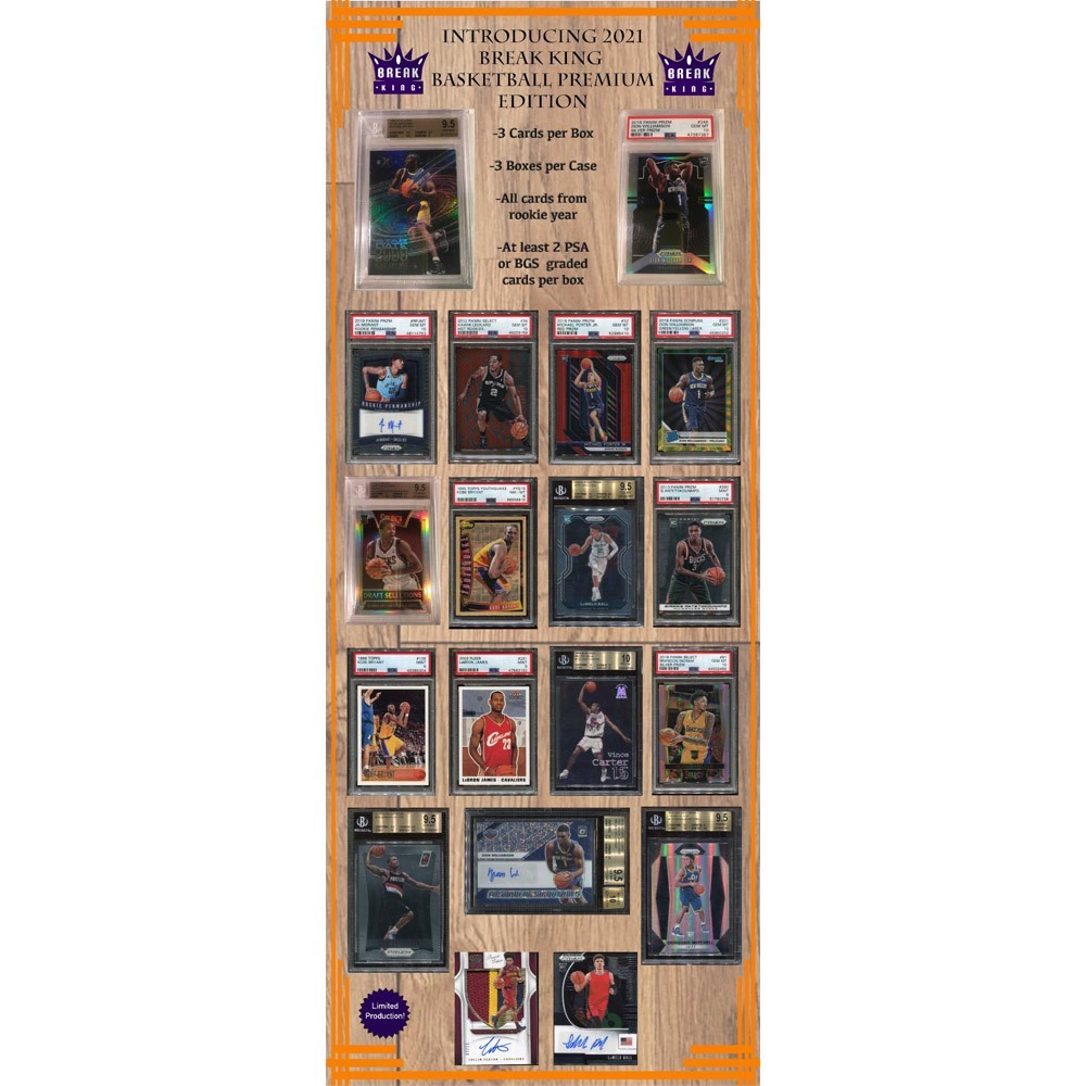 2021 Break King Basketball Premium Edition Box | Steel City Collectibles