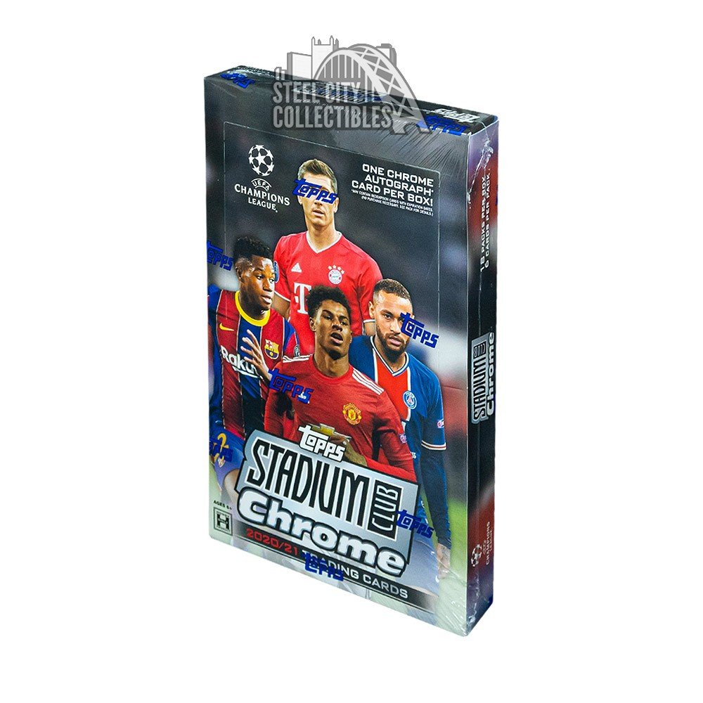 2020-21 Topps UEFA Champions League Stadium Club Chrome Soccer Hobby Box