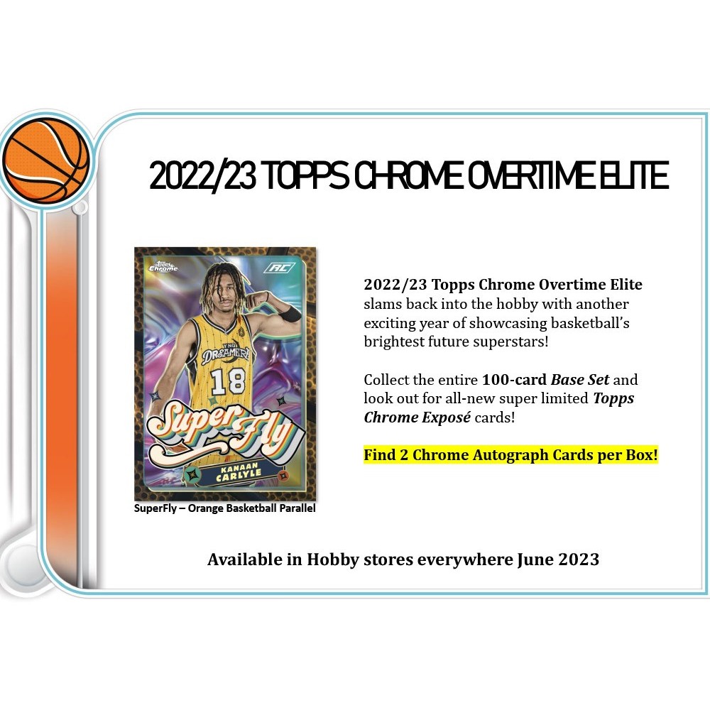 2022-23 Topps Chrome Overtime Elite Basketball Hobby Box