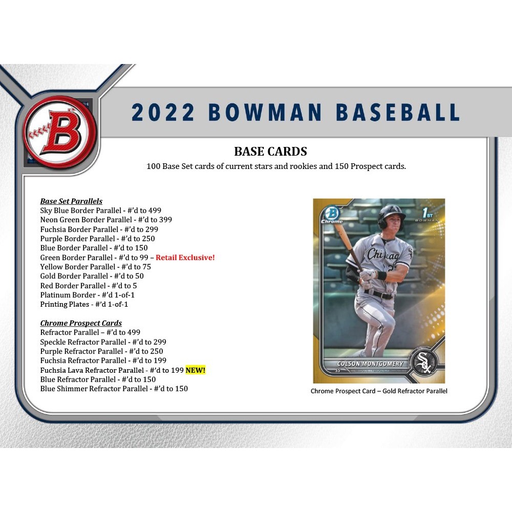 Topps 2024 Bowman Baseball Retail Value Box
