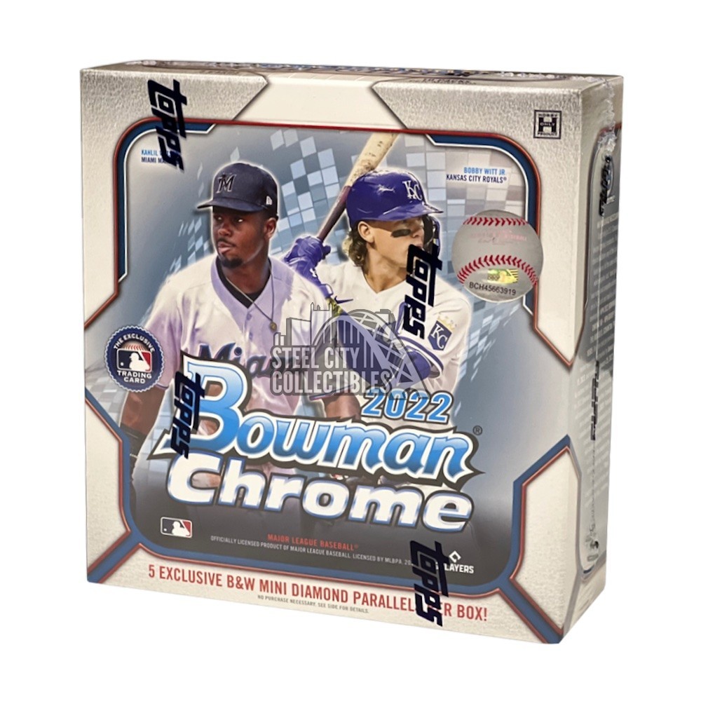 2022 Bowman Chrome Baseball Lite Box Steel City Collectibles