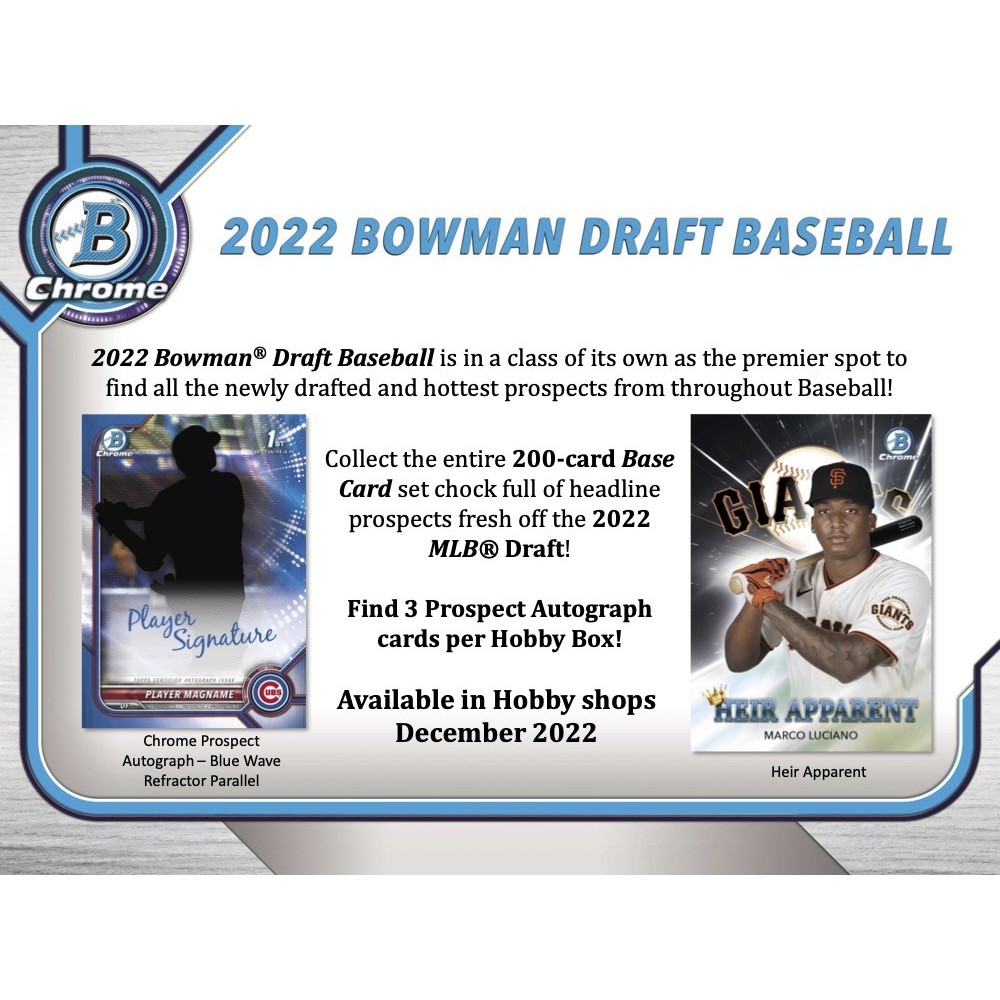 2022 Bowman Draft Baseball Jumbo Box | Steel City Collectibles