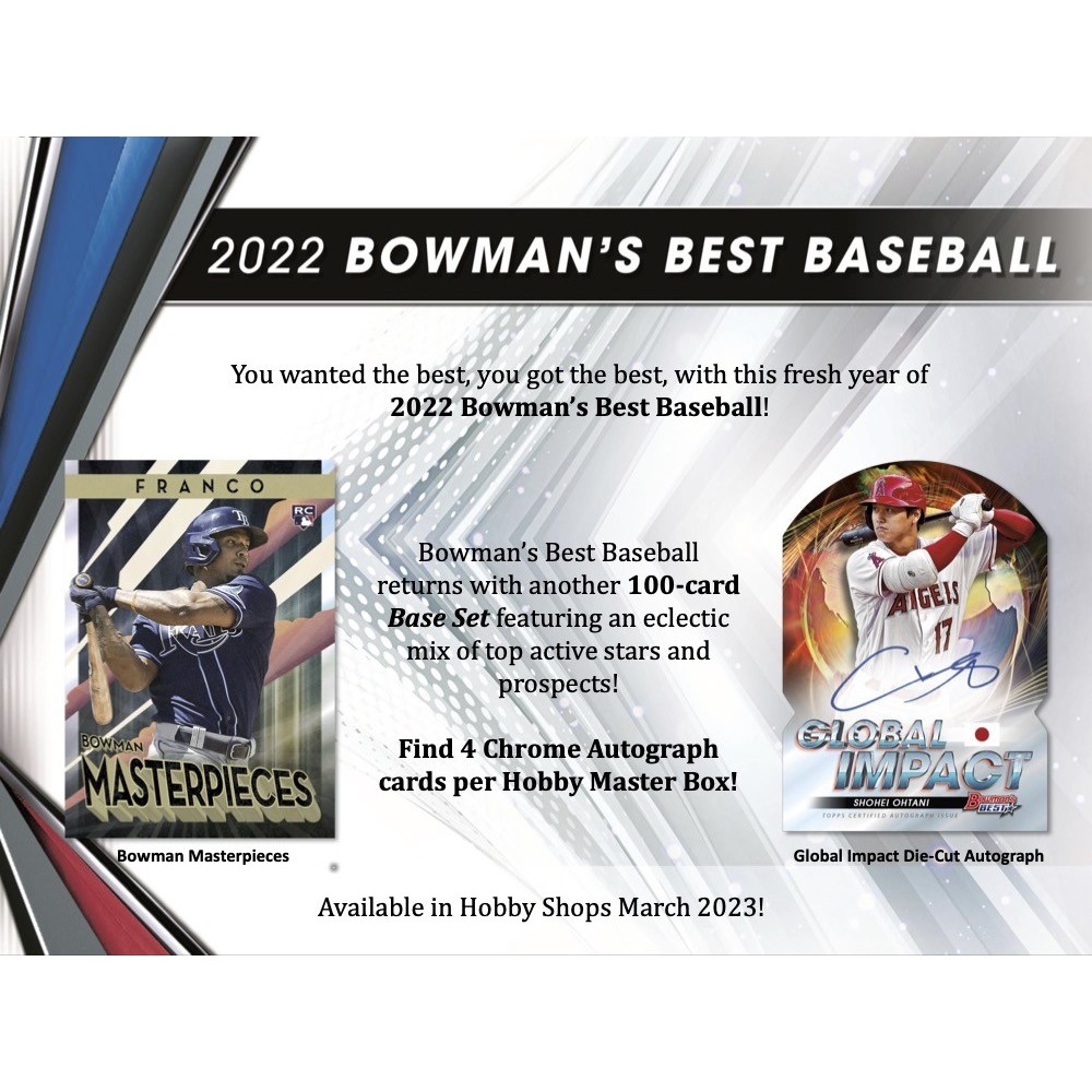 2022 Bowman's Best Baseball Hobby Box | Steel City Collectibles