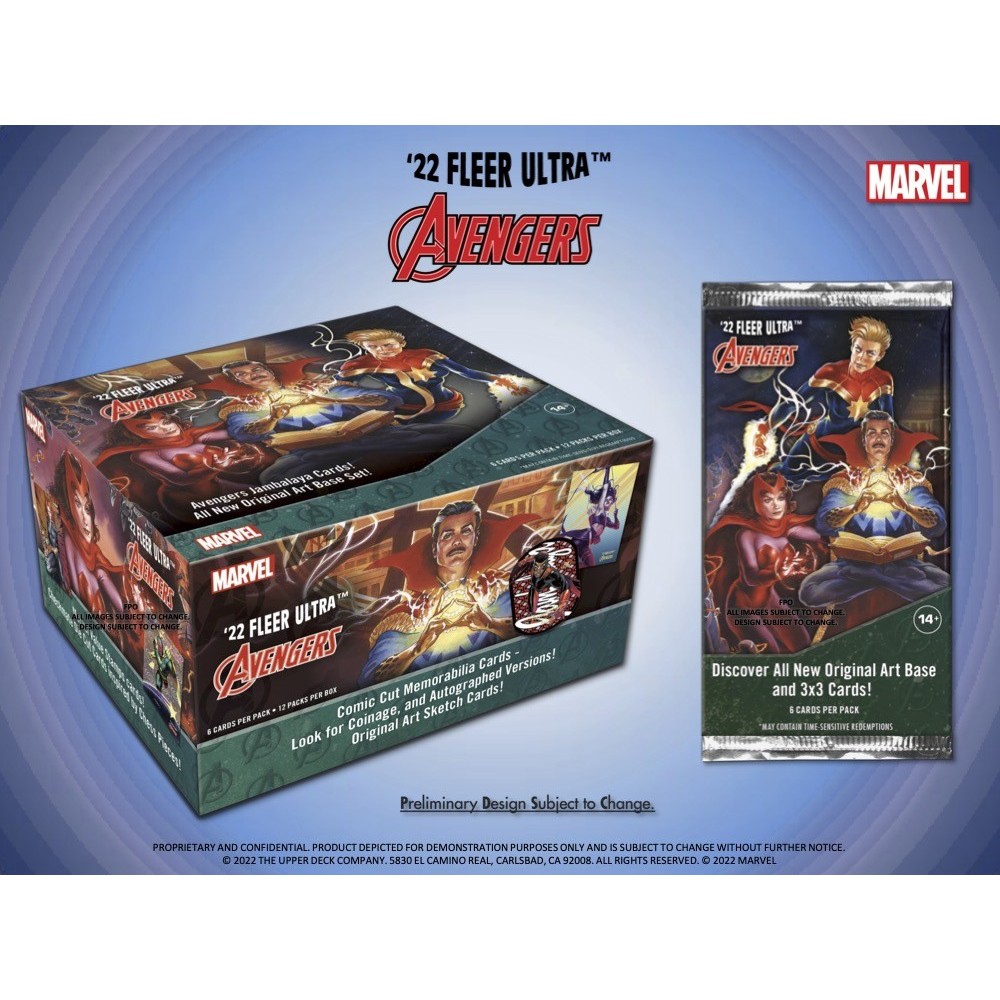 2022 Upper Deck Fleer Ultra Marvel Avengers Hobby Box 2022 Upper Deck Fleer Ultra Marvel Avengers Hobby Box