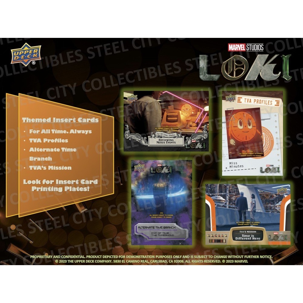 2023 Upper Deck Marvel Loki Season 1 Hobby 12-Box Case