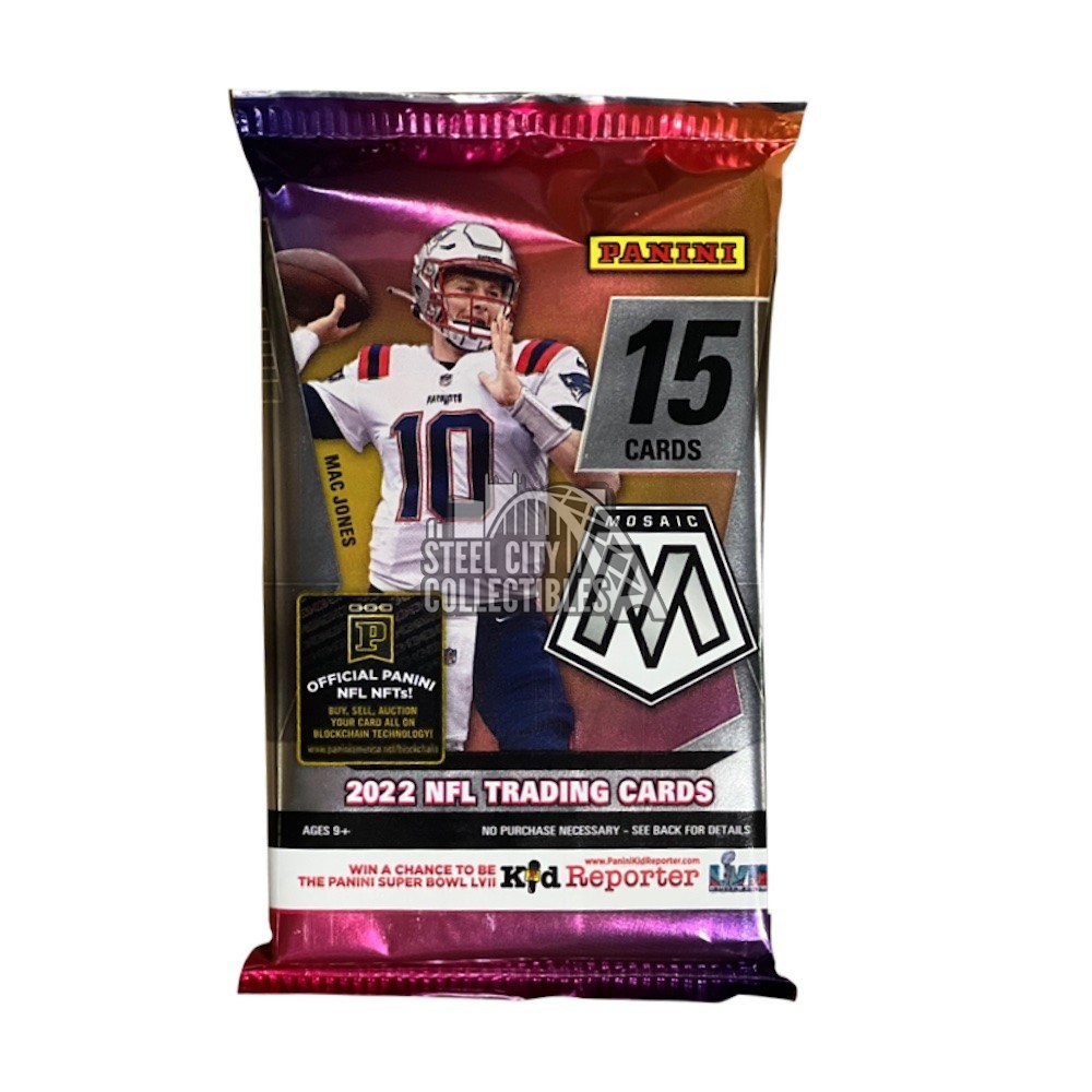 2022 Panini Mosaic Football Hobby Pack Steel City Collectibles