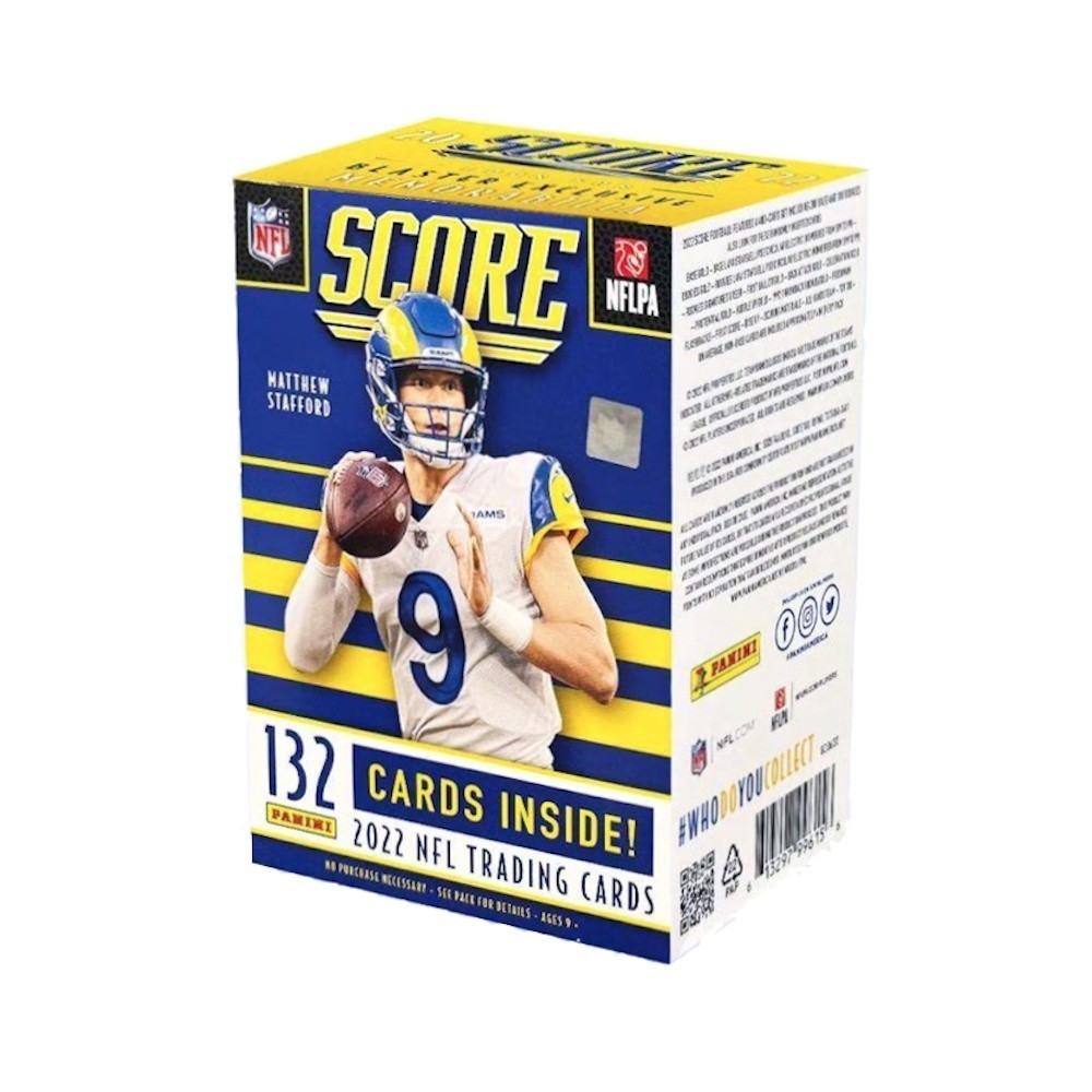 2022 Panini Score Football 6Pack Blaster Box (Gold Parallels) Steel