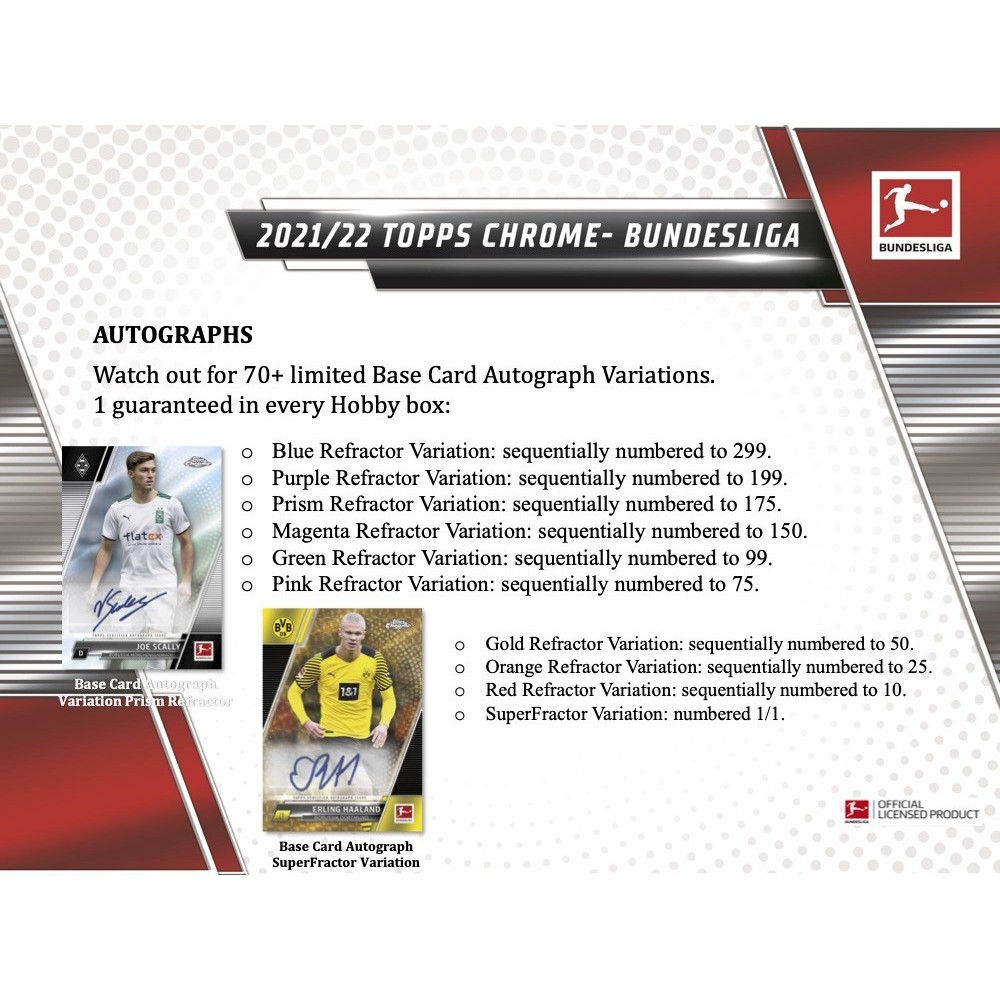 2021-22 Topps Chrome Bundesliga Soccer Hobby 12-Box Case