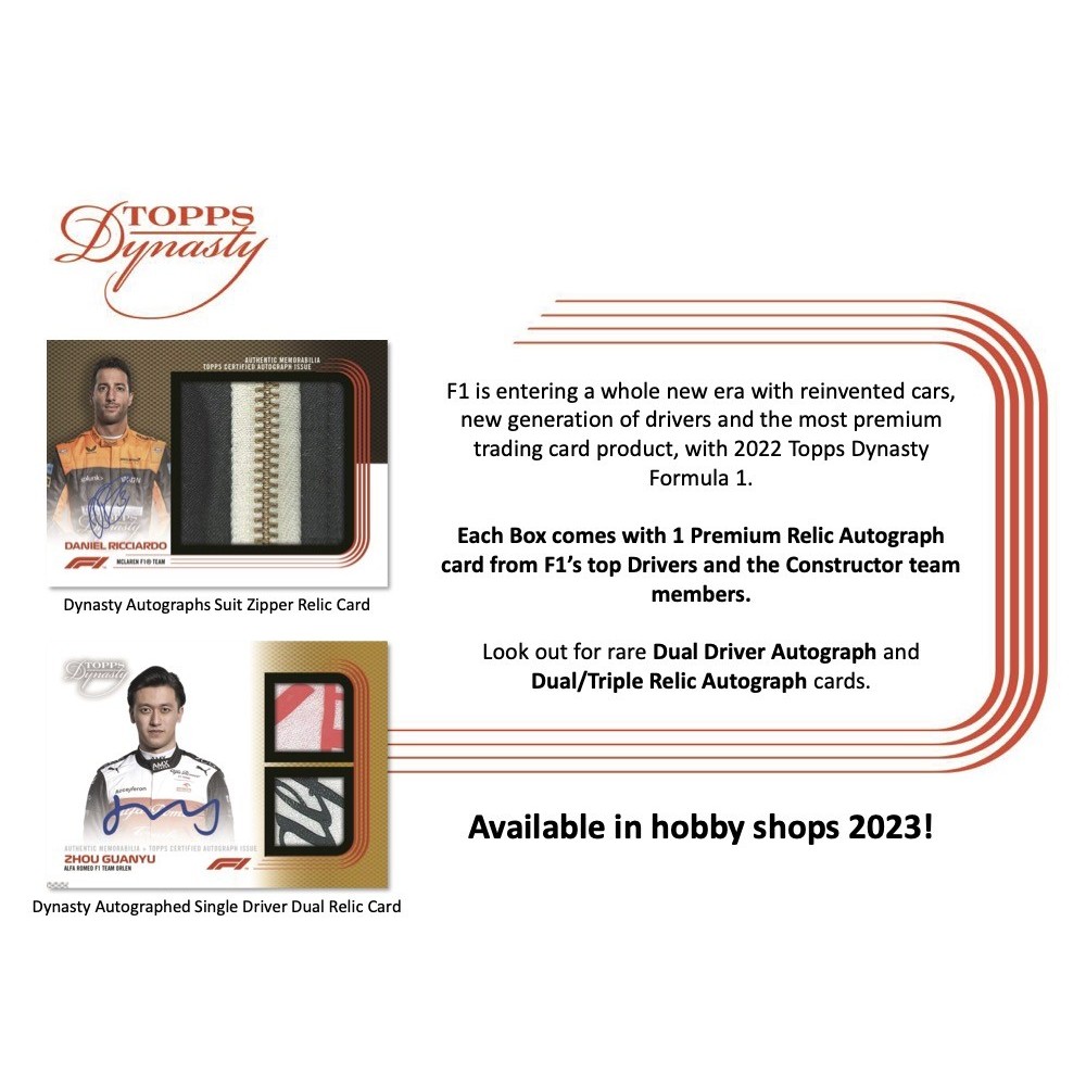 2022 Topps Dynasty Formula 1 F1 Racing Hobby Box | Steel City