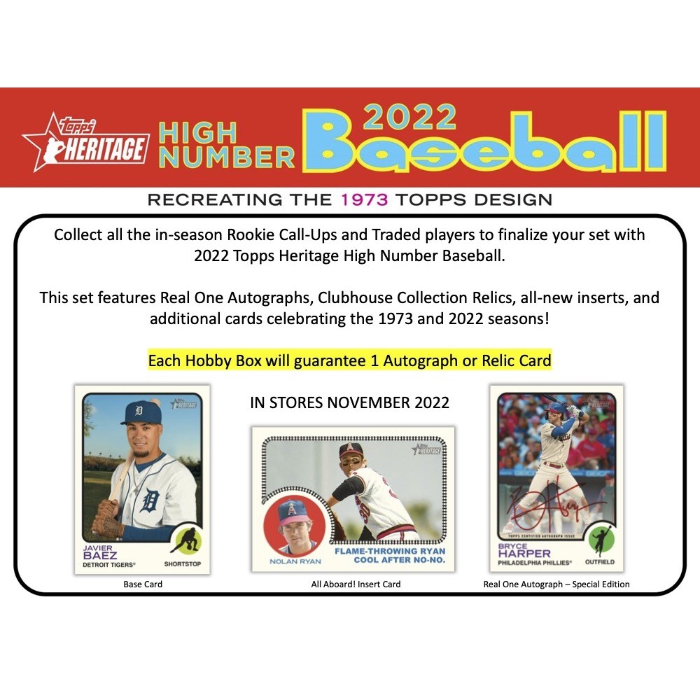 2022 Topps Heritage High Number Baseball Hobby Box Steel City