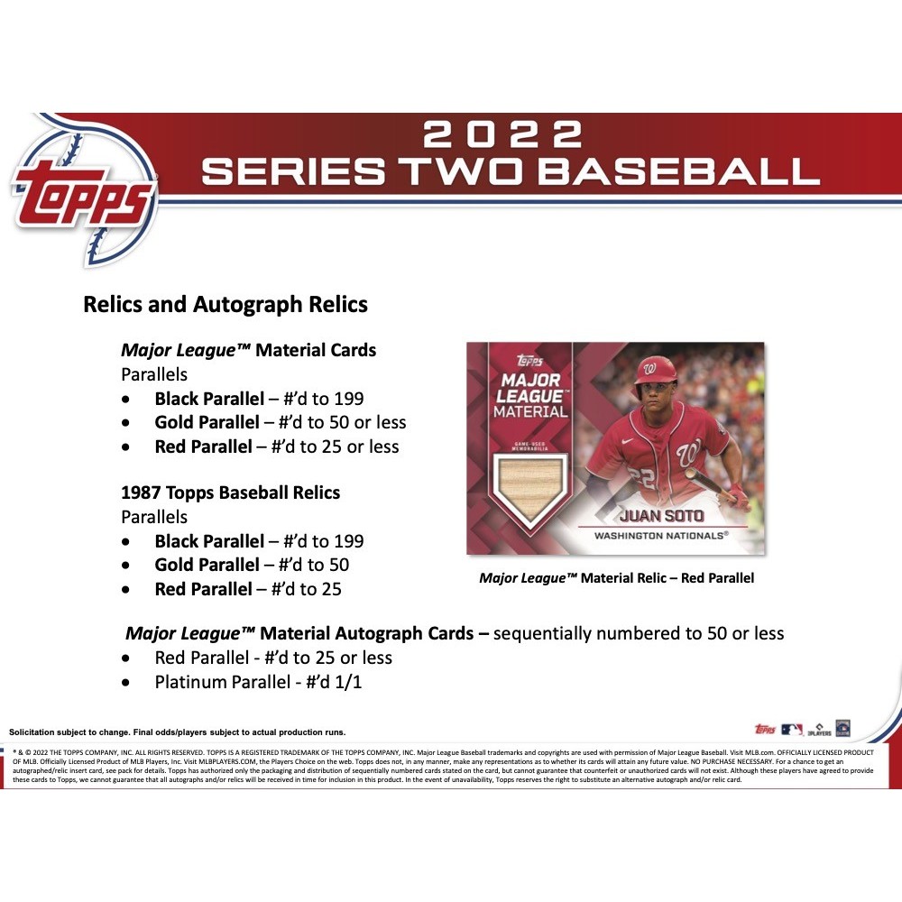 2022 Topps Series 2 Baseball 7 Pack Blaster 40-Box Case