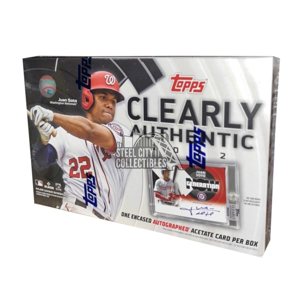 Ranking TOP18 2022 Topps Clearly Authentic Hobby Box Factory Sealed