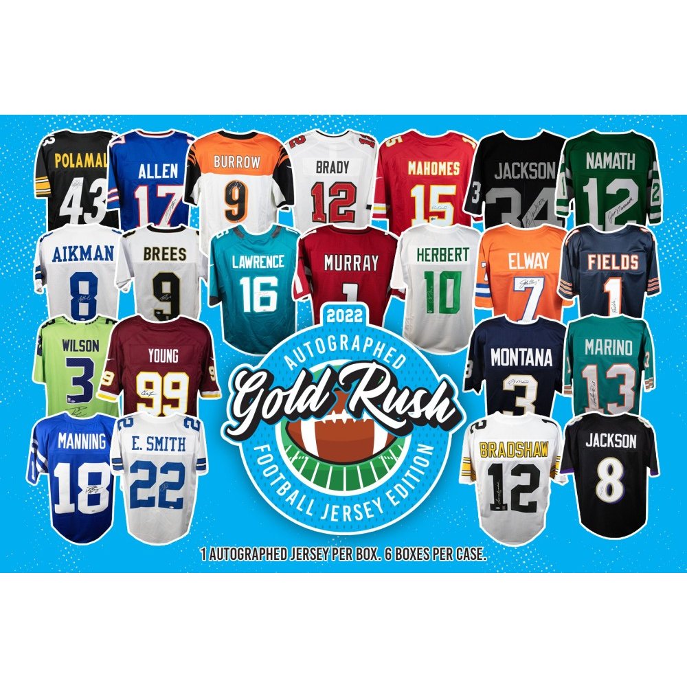 2022 Gold Rush Autographed Football Jersey Edition Box