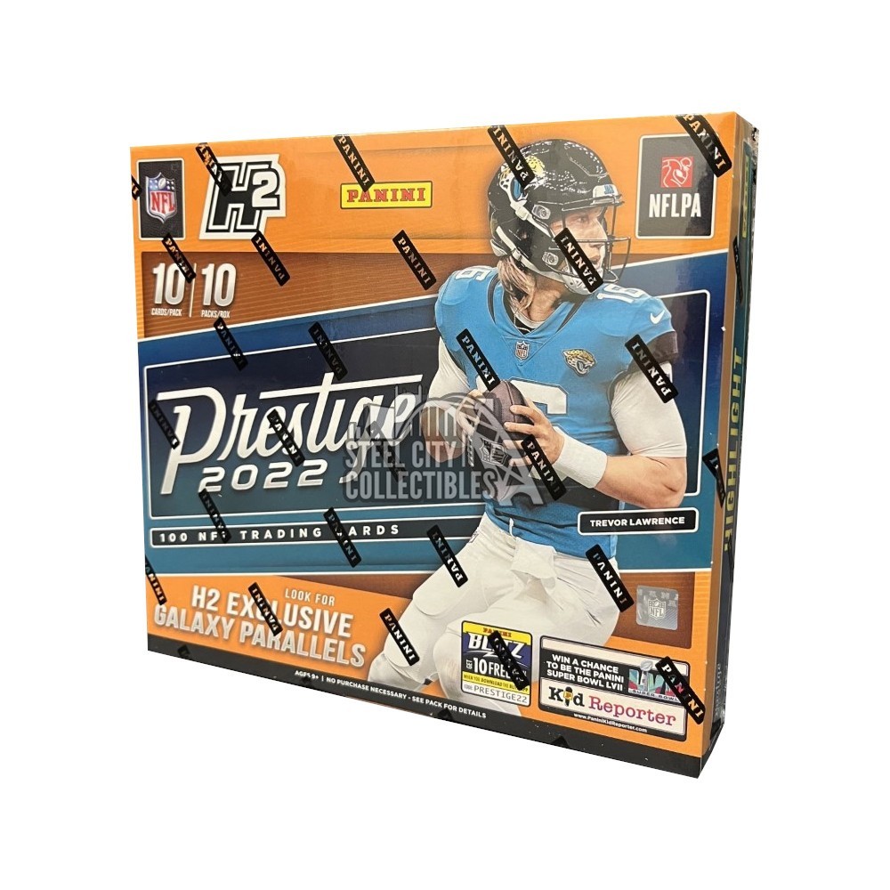 2022 Panini Prestige Football Hobby H2 Box (Galaxy Parallels) Steel