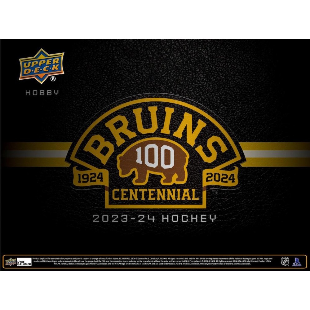 2023-24 Upper Deck Boston Bruins Centennial Hockey Hobby Box | Steel ...