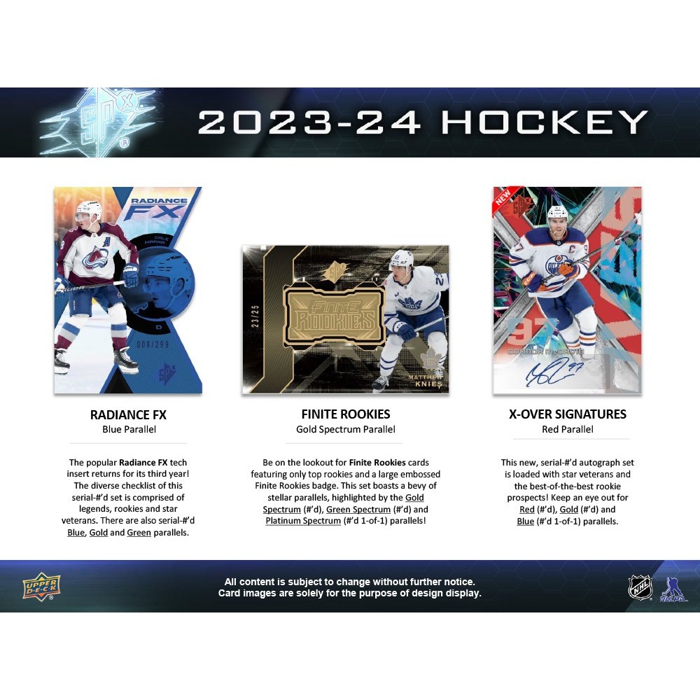 2023-24 Upper Deck SPx Hockey Hobby Box | Steel City Collectibles