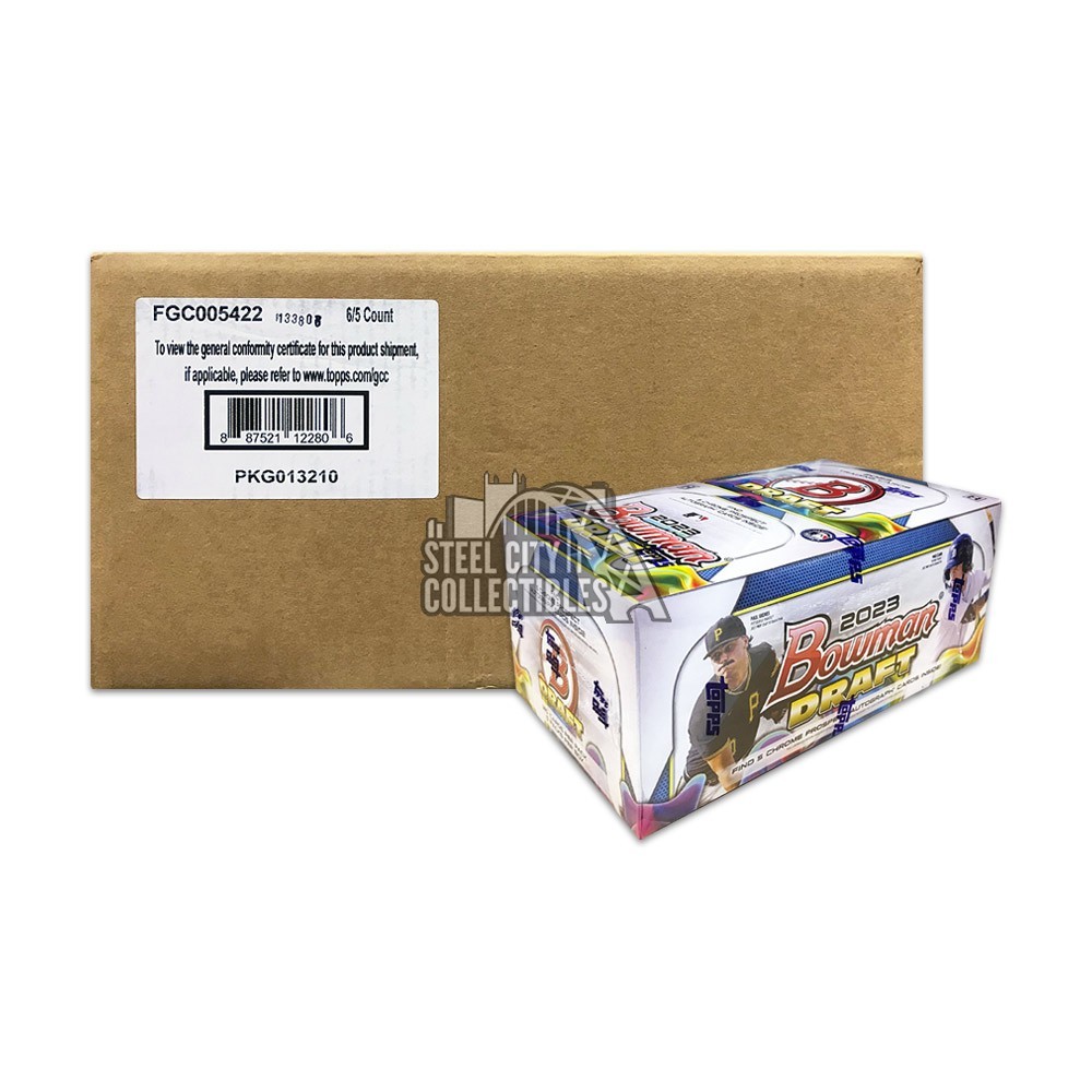 2023 Bowman Draft Baseball Super Jumbo Hobby 6Box Case Steel City Collectibles