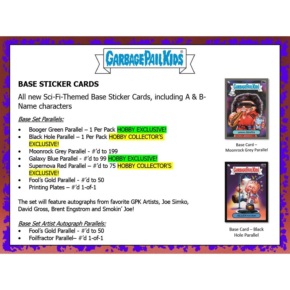 2023 Topps Garbage Pail Kids Series 2 InterGOOlactic Mayhem