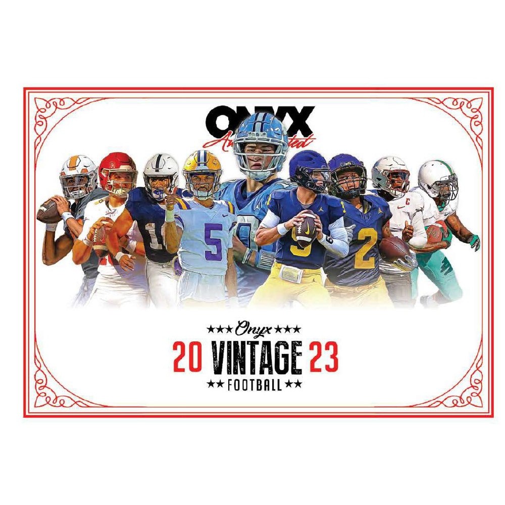 2023 Onyx Vintage Football Collection Box Steel City Collectibles