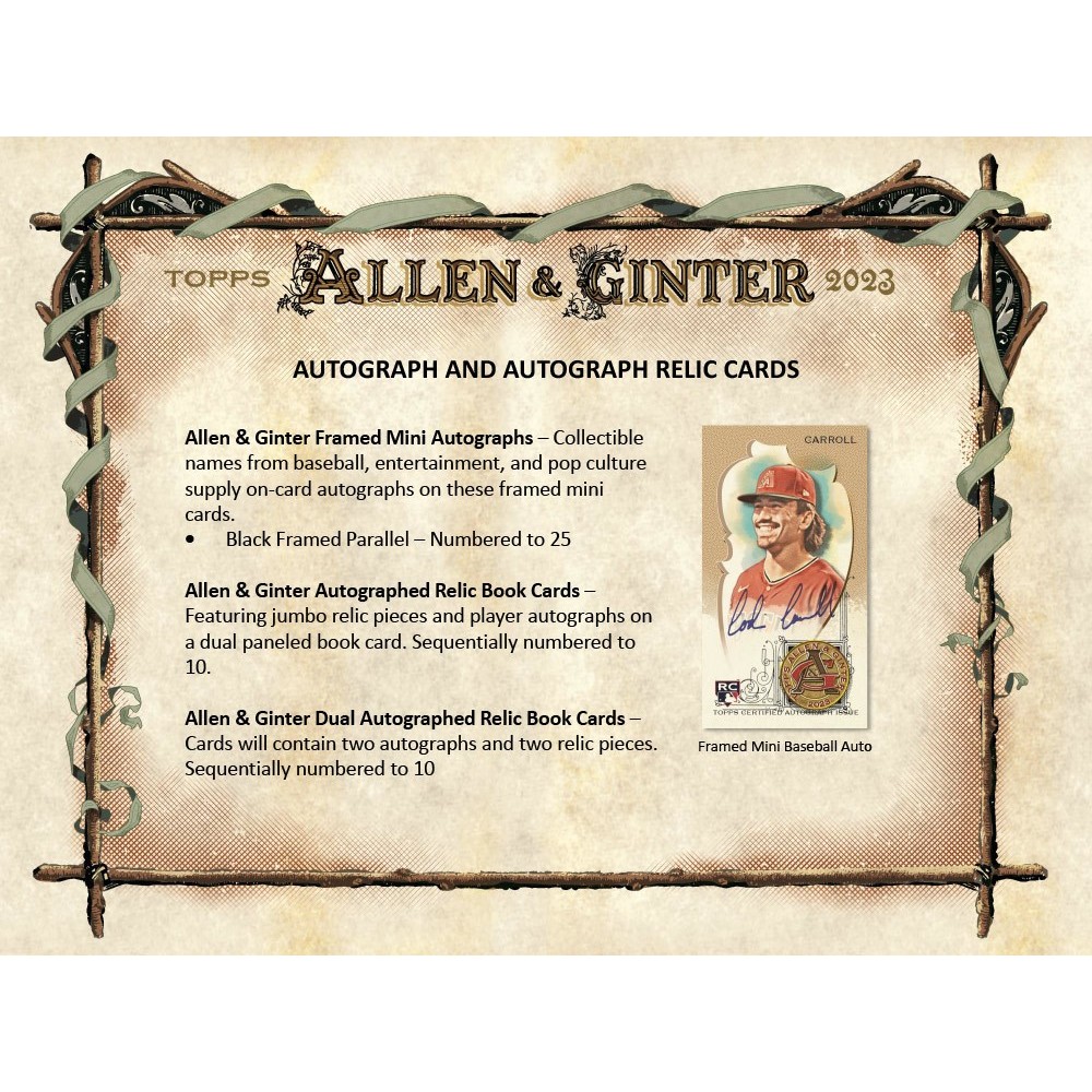 topps allen&ginter mlb 未開封box アレジン topps allen&ginter mlb 未開封box アレジン