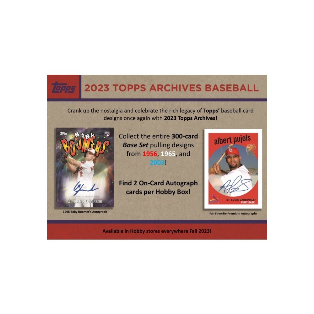 2023 Topps Archives Baseball Hobby 10-Box Case Pick Your Team Group Break  #1 - Steve