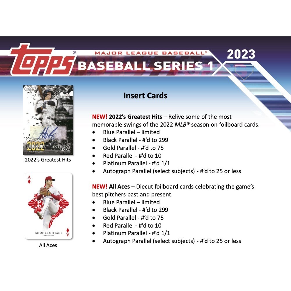 2023 Topps Series 1 Baseball Hanger 64-Box Case