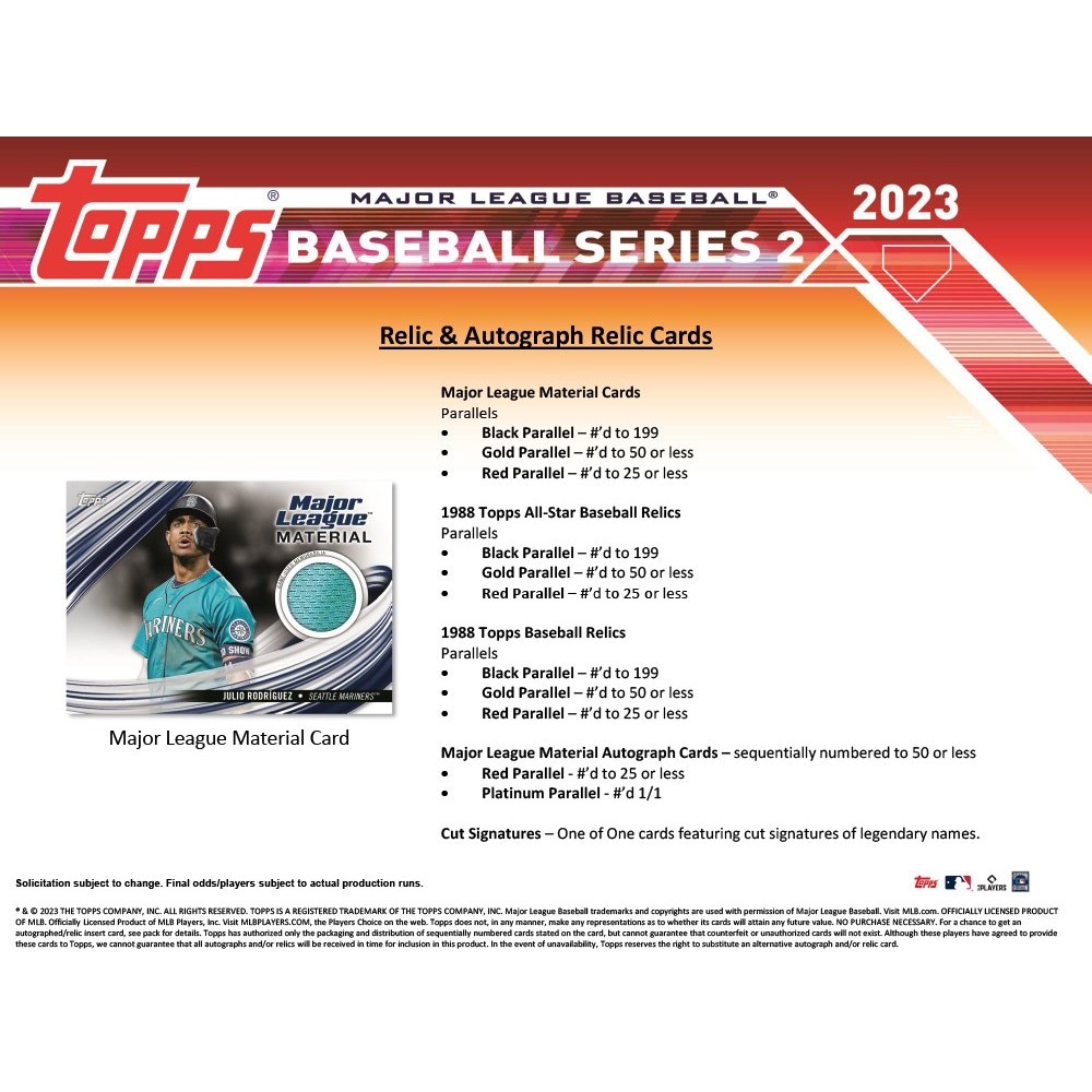 2023 Topps Series 2 Baseball Jumbo Box