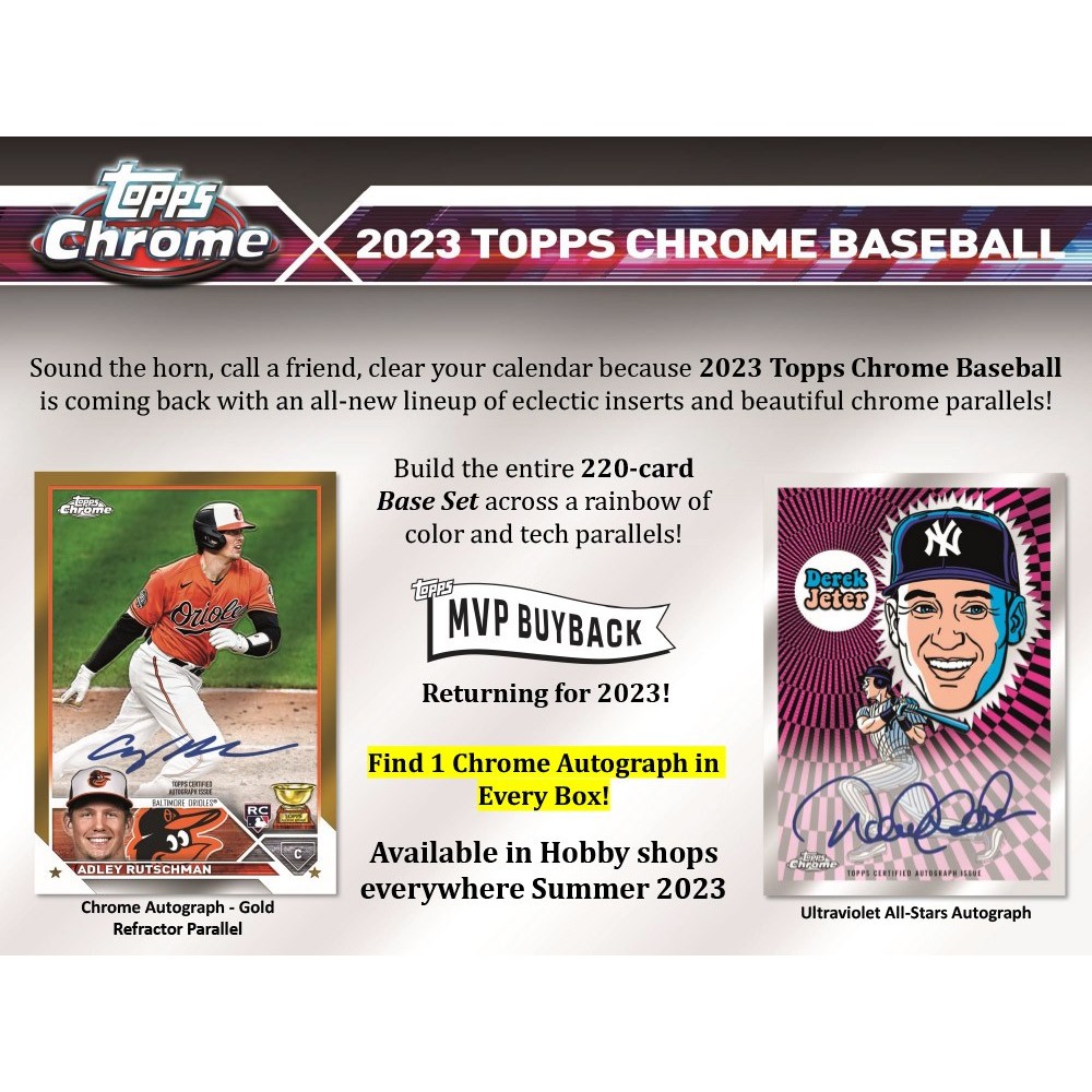【2BOXセット！】2023 Topps Chrome Baseball Amazon.com: Topps 2023 Chrome Baseball Factory Sealed Value