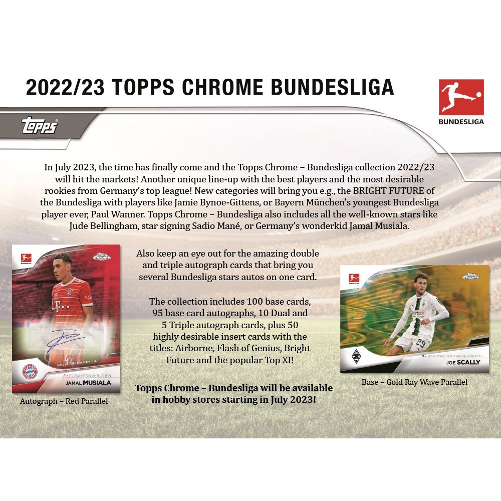 2022-23 Topps Chrome Bundesliga Soccer Hobby Box | Steel City