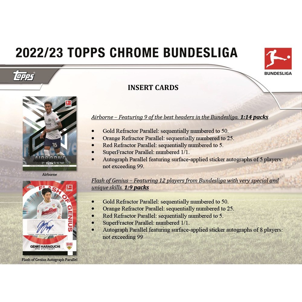 2022/23 Topps Chrome Bundesliga Soccer Hobby Box