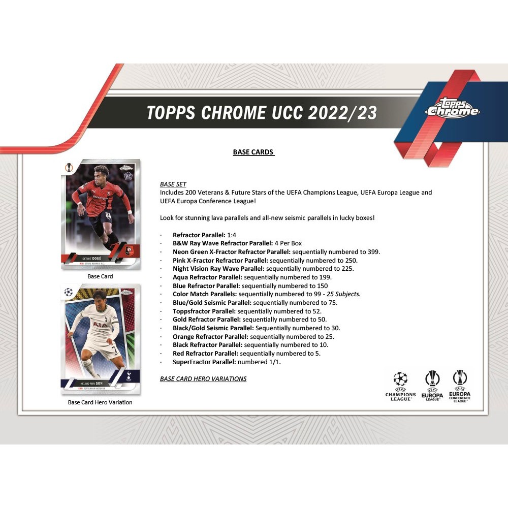 Topps Chrome UCC 2022/23 Lite - Single Pack – Sports Cards Direct
