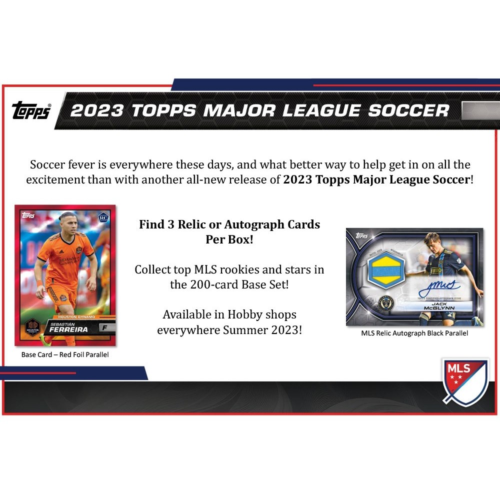 2023 Topps MLS Soccer Hobby Box Steel City Collectibles