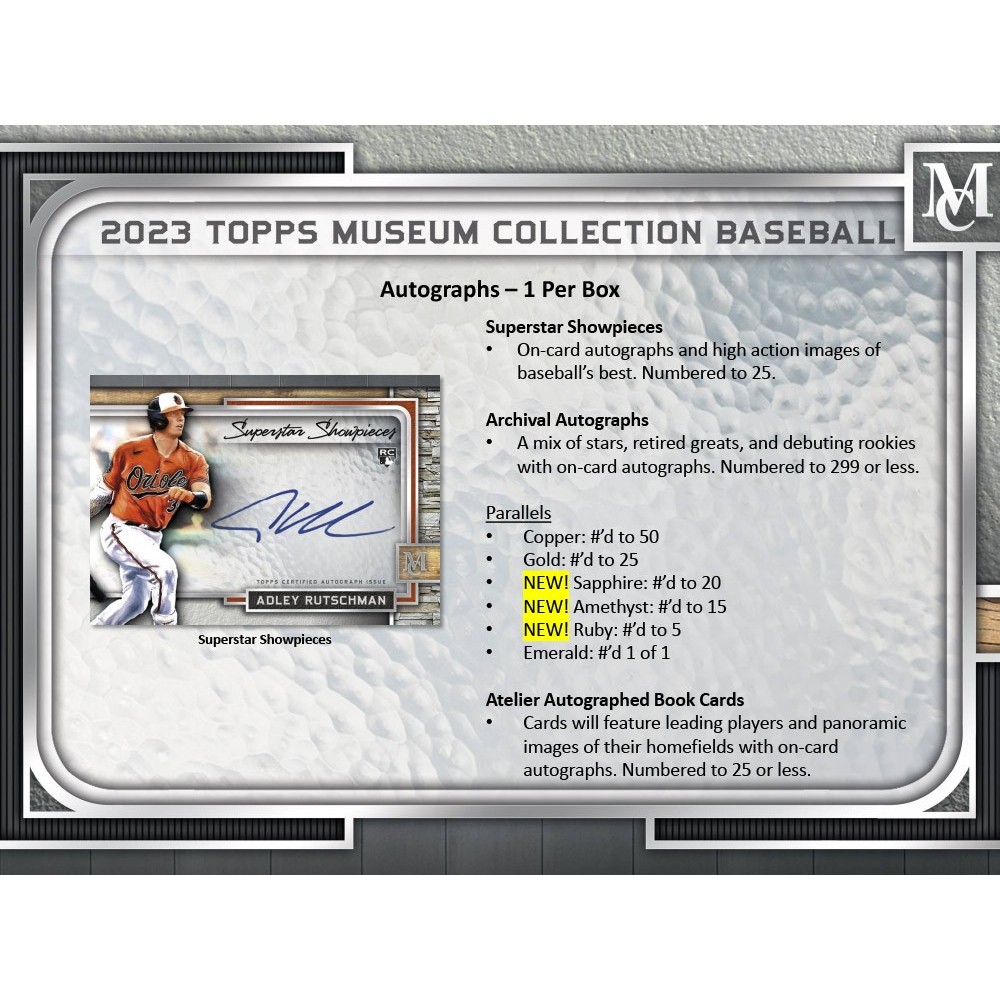 2023 Topps Museum Collection Baseball Hobby Box | Steel City