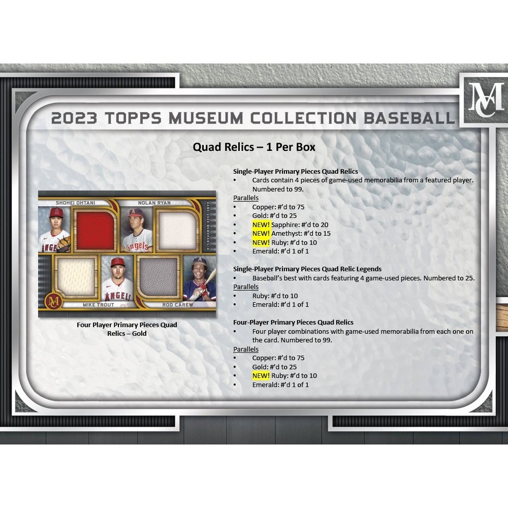 2023 Topps Museum Collection Baseball Hobby Box | Steel City