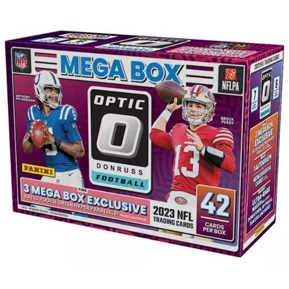 2023 Panini Donruss Optic Football Mega Box (Green Hyper Parallels) Steel City Collectibles