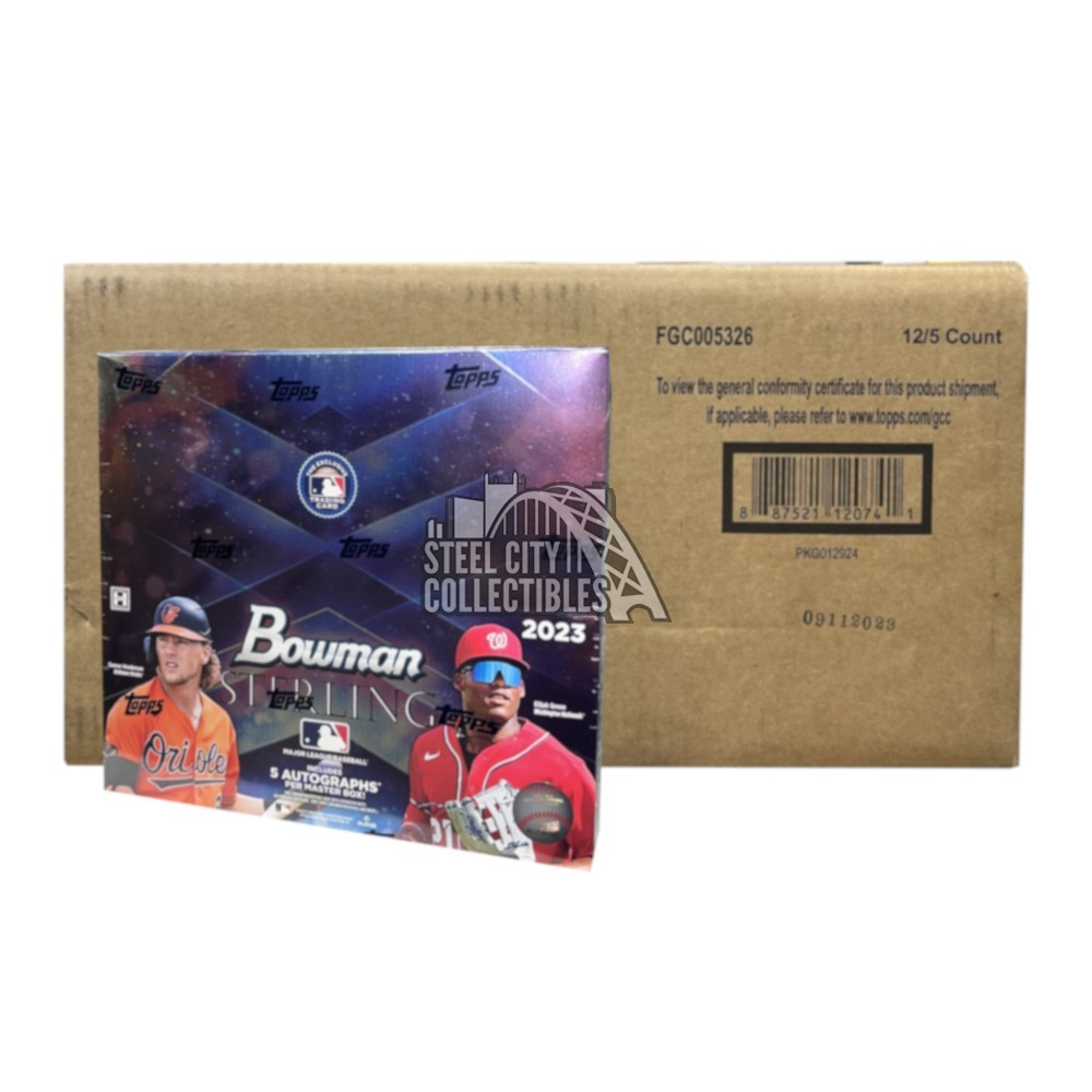 2023 Bowman Sterling Baseball Hobby 12Box Case Steel City Collectibles