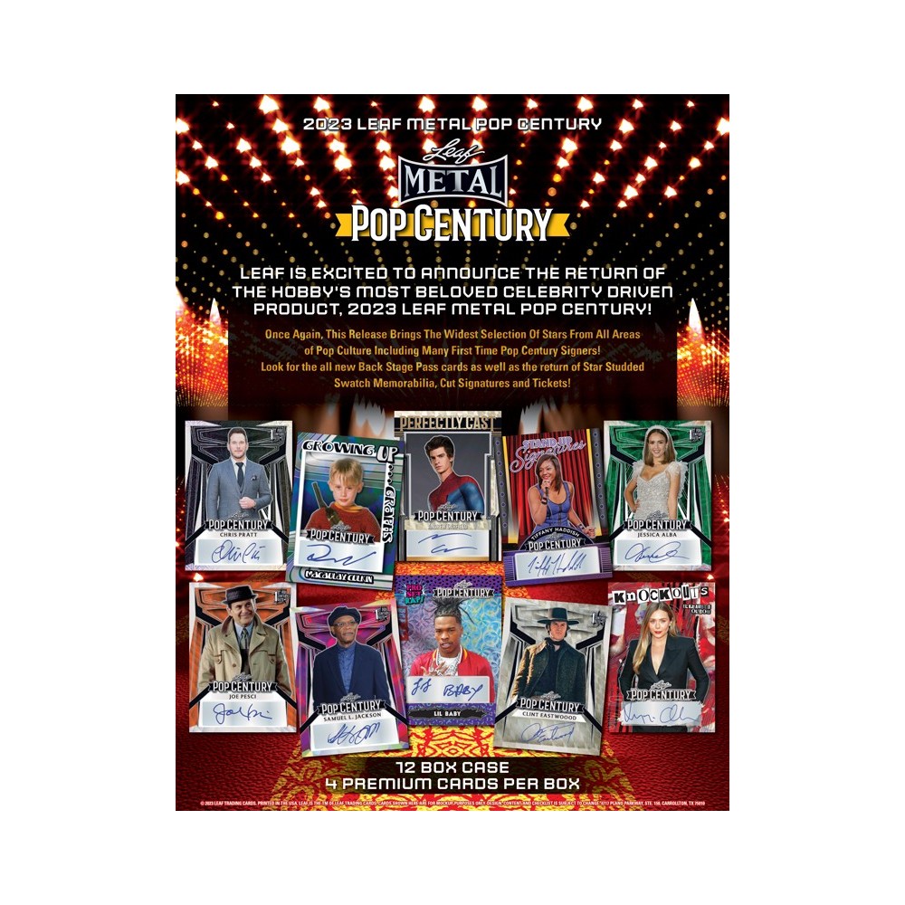 2023 Leaf Metal Pop Century 12Box Case Steel City Collectibles