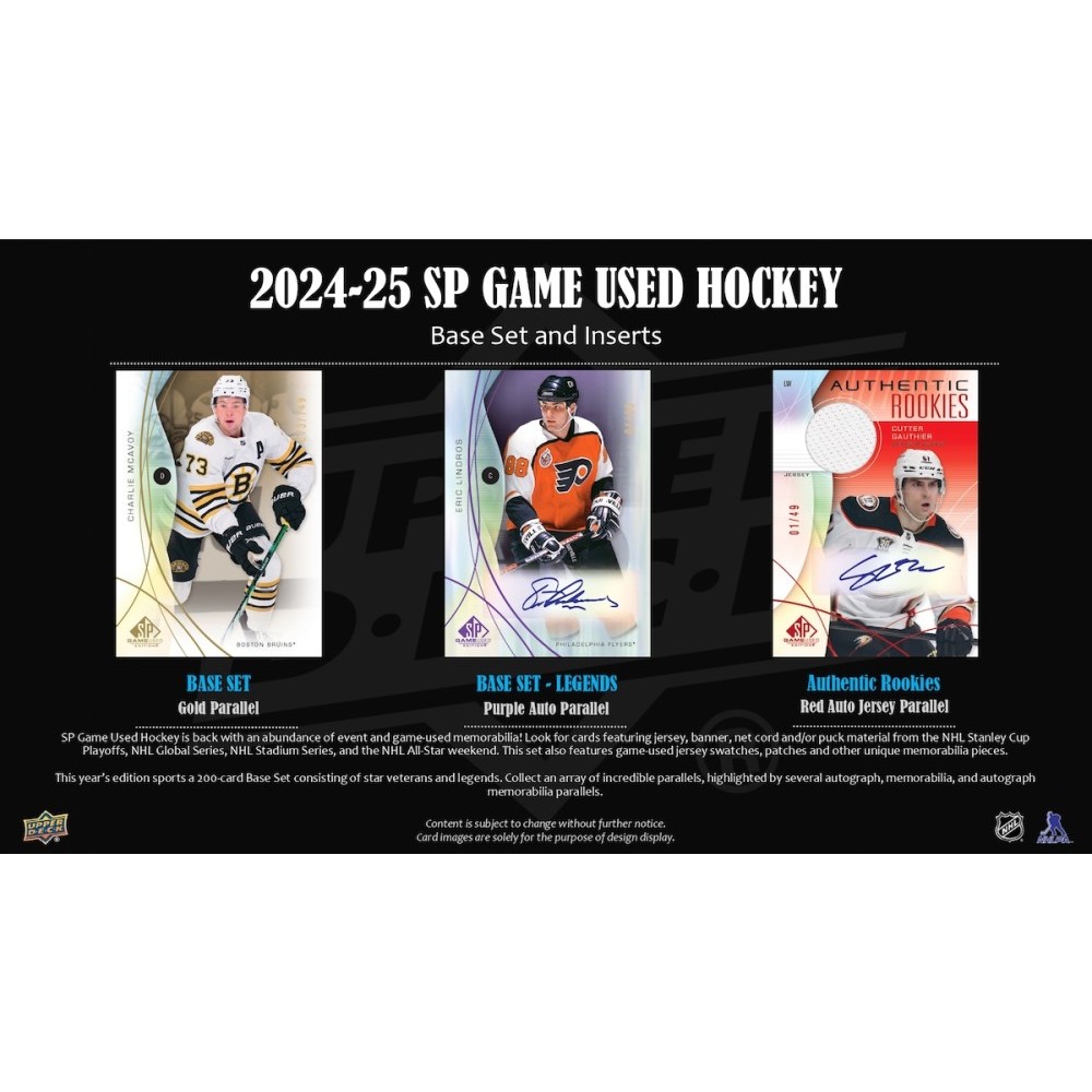 2024-25 Upper Deck SP Game Used Hockey Hobby Box | Steel City