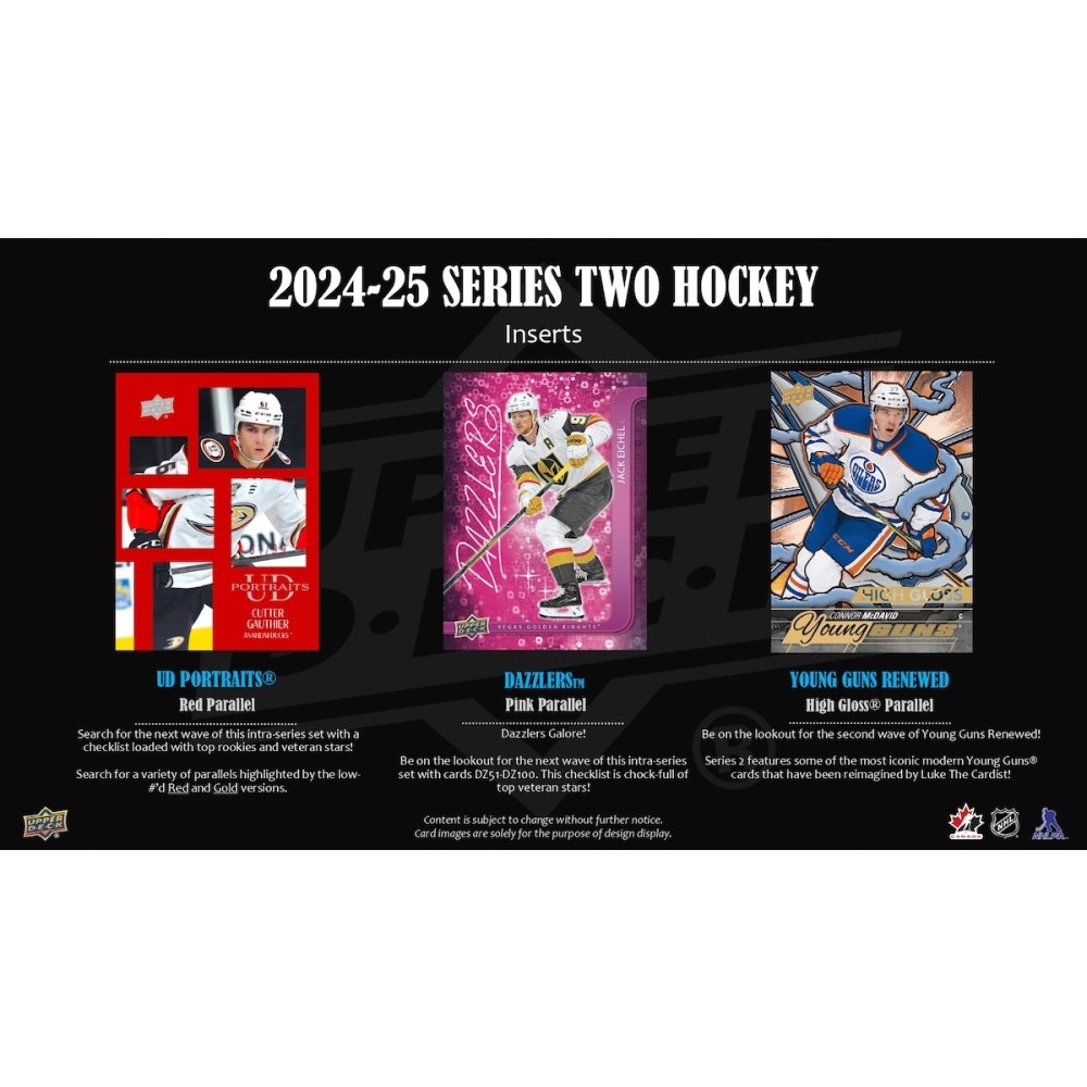2024-25 Upper Deck Series 2 Hockey Young Guns Renewed SP Cards - Pick Your Player