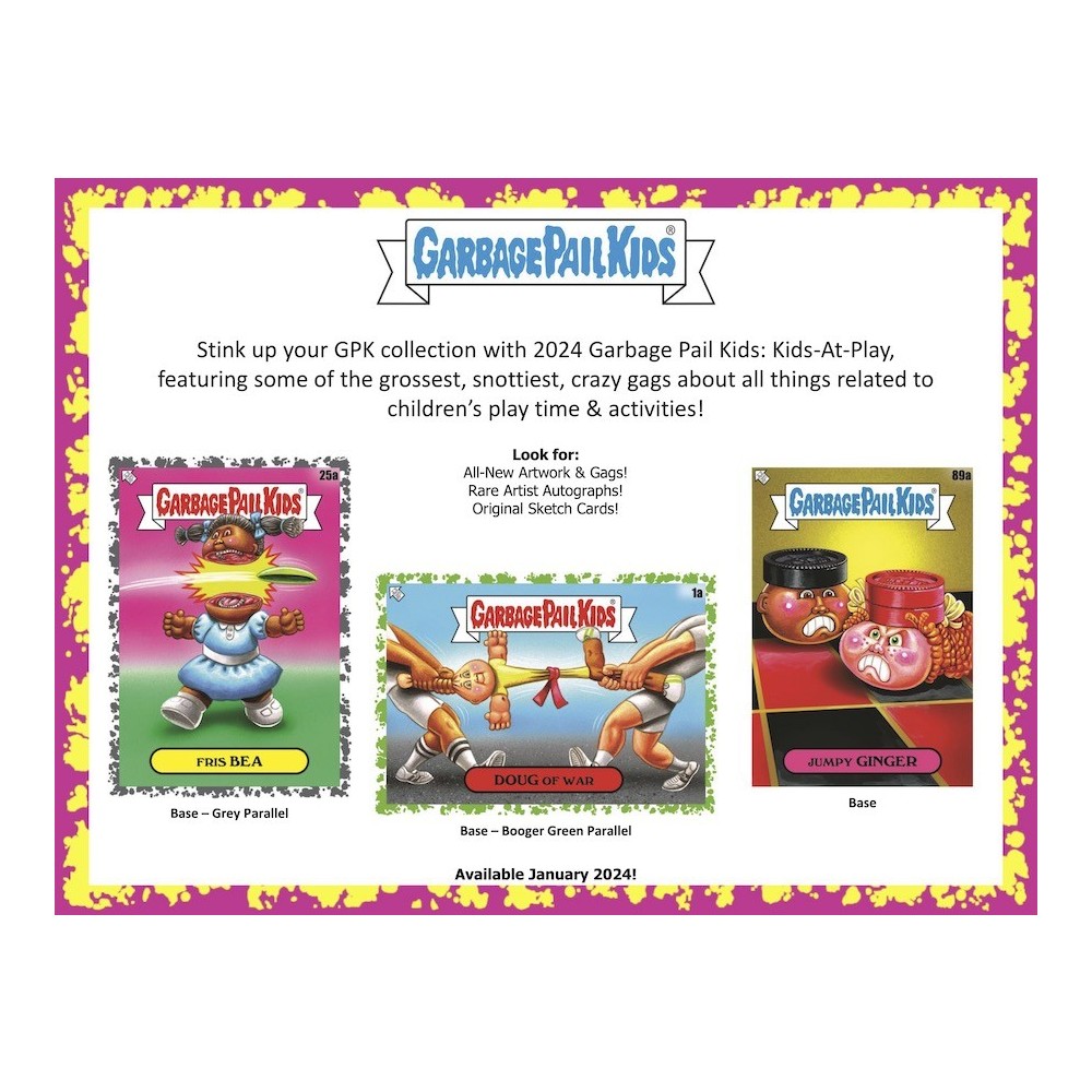 2024 topps garbage pail kids kids at play retail 8 box case steel