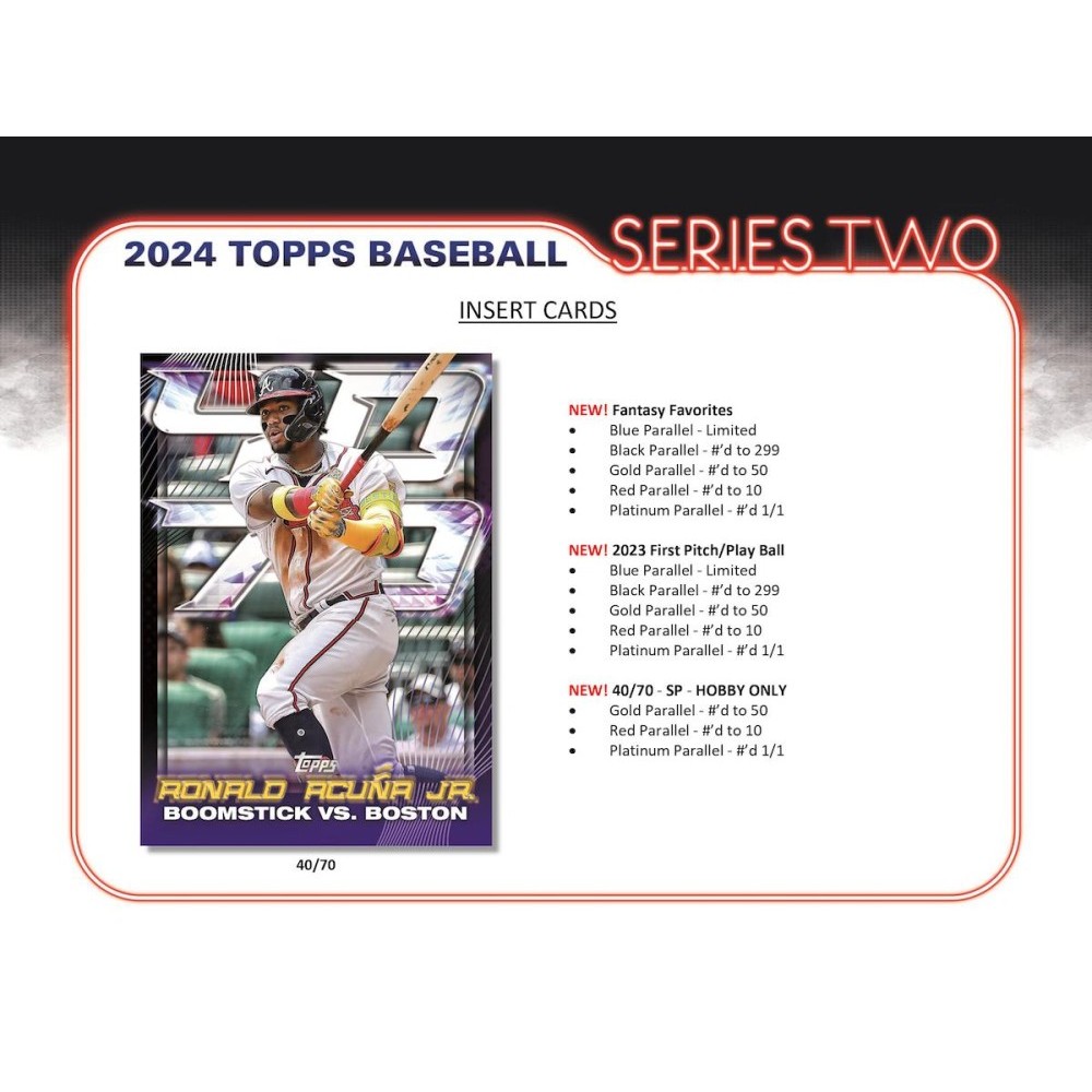 2024 Topps Series 2 Gold Parallel /2024 Baseball Card – You Pick From List
