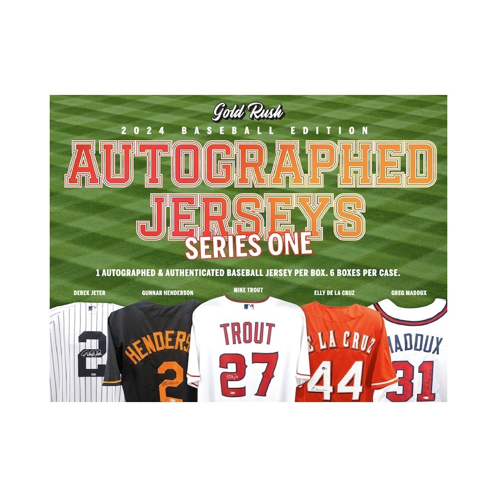2024 Gold Rush Autographed Baseball Jersey Series 1 Box Steel City