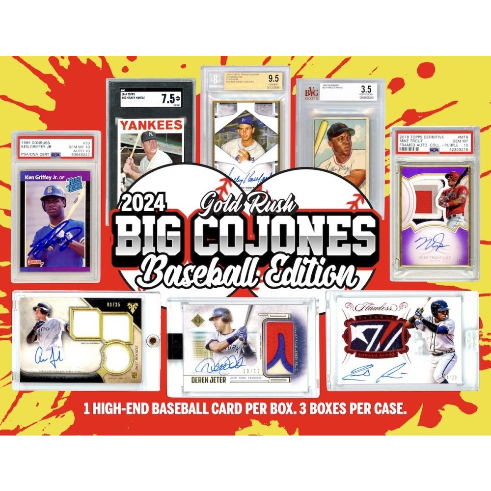 2024 Gold Rush Big Cojones Baseball Box Steel City Collectibles