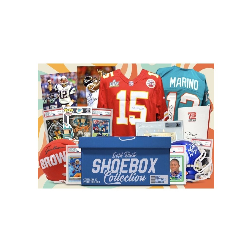 2024 Gold Rush Shoebox Collection Football Edition Box SNAKE DRAFT