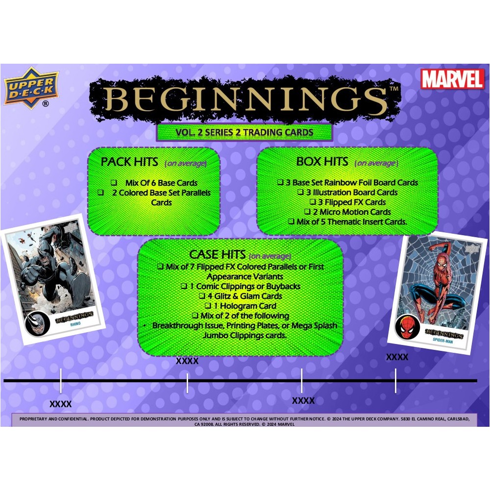 2024 Upper Deck Marvel Beginnings: Volume 2 Series 2 Hobby 2024 Upper Deck Marvel Beginnings: Volume 2 Series 2 Hobby