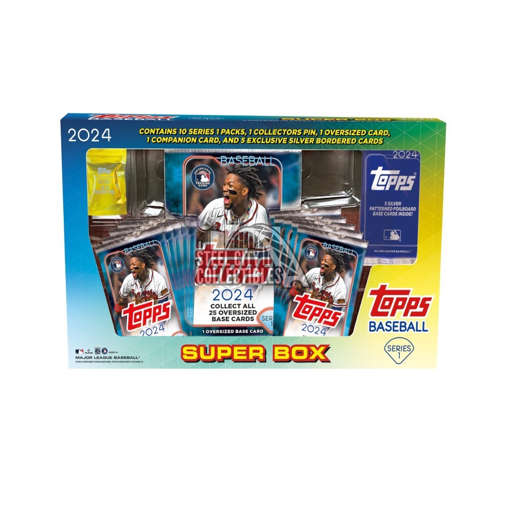 2024 Topps Series 1 Baseball Super Box Steel City Collectibles