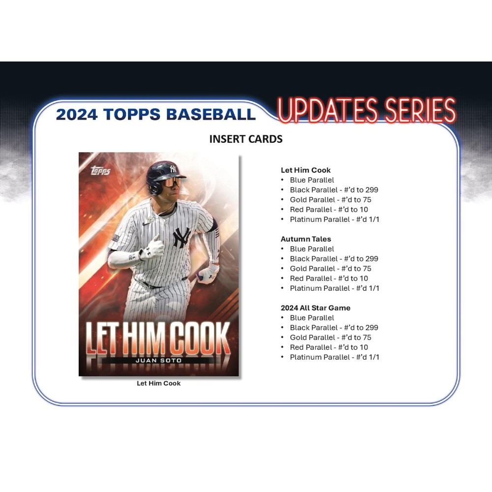 MLB 2024 TOPPS UPDATE SERIES JUMBO 1BOX : トレカショップ