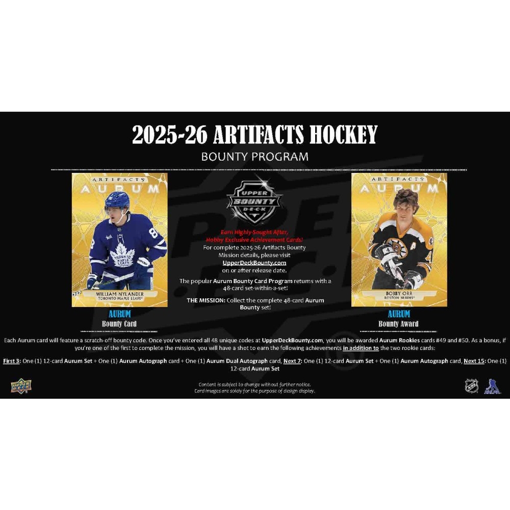 2025-26 Upper Deck Artifacts Hockey Hobby Box | Steel City