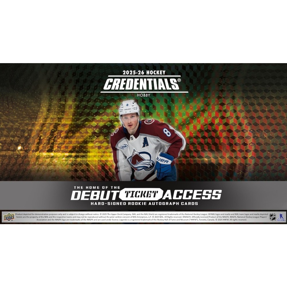 2025-26 Upper Deck Credentials Hockey Hobby 10-Box Case | Steel
